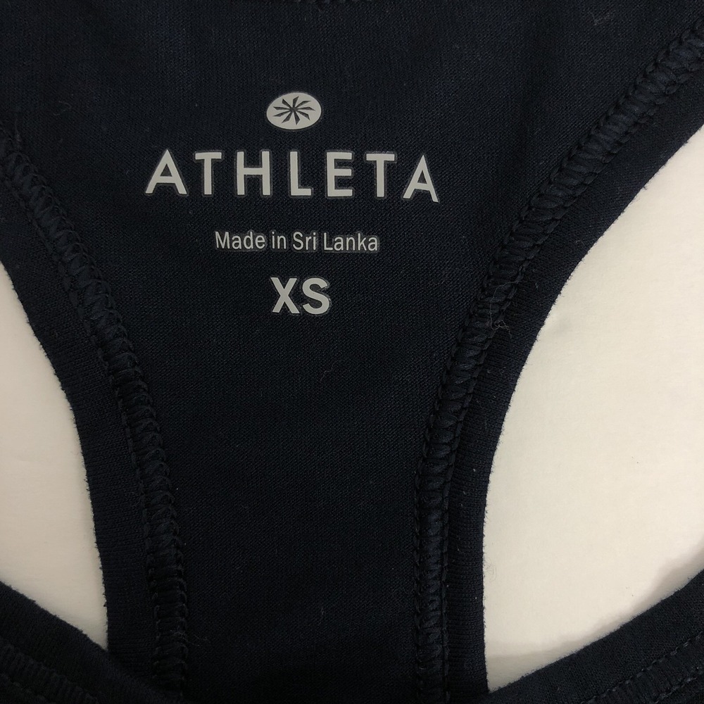 Athleta Women's XS Blue Athletic Workout Pilates Gym Racerback Tank Top - Picture 2 of 5